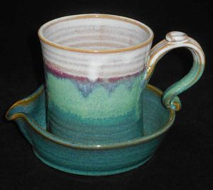 New Morning Gallery Green Bacon Cookers by Salvaterra Pottery are made with food-safe ceramics and glazes.